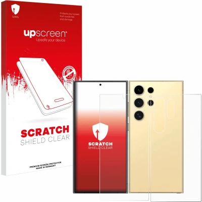 Afbeelding van upscreen Screenprotector voor Samsung Galaxy S24 Ultra (case friendly) (Voor+Achter) Folie Beschermfolie transparant