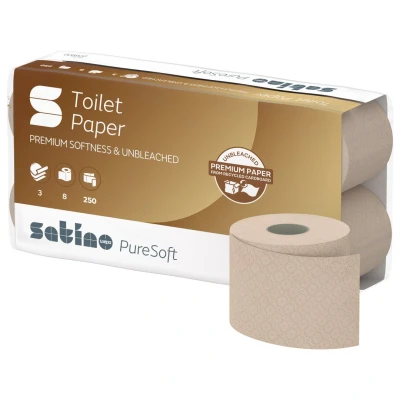 Afbeelding van Toiletpapier Satino PureSoft MT1 3 laags 250vel naturel 076970