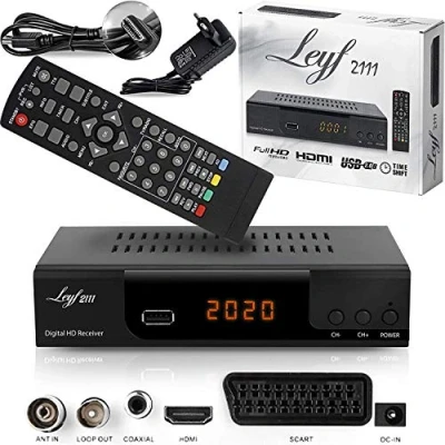 Afbeelding van kabelontvanger, ontvanger voor digitale kabeltelevisie DVB C (HDTV, / C2, T/T2, HDMI, SCART, USB 2.0,) + HDMI kabel (ontvanger)