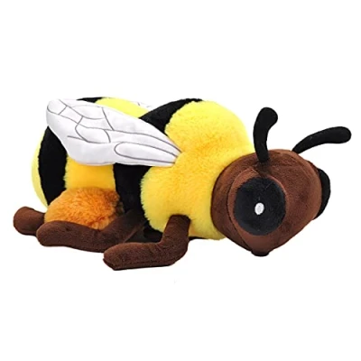Afbeelding van Wild Republic Pluche knuffel dier honingbij zwart/geel 30 cm Knuffeldier
