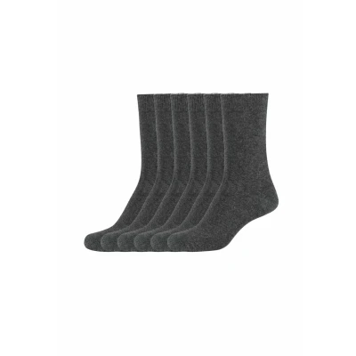 Afbeelding van s.Oliver 6ER PACK Sokken, Dames, Maat: 35 38, Anthracite melange