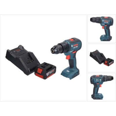Afbeelding van Bosch GSB 18V 55 Professionele accu klopboormachine 18 V Nm borstelloos + 1x oplaadbare 5.0 Ah lader