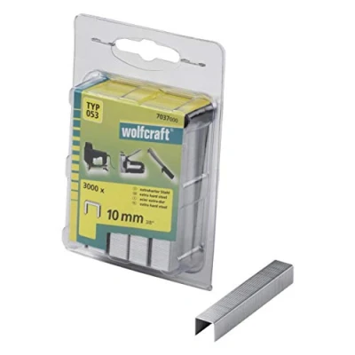 Afbeelding van Wolfcraft 7037000 Nieten met brede rug Type 53 3000 stuk(s) Afm. (l x b h) 10 11.2 mm