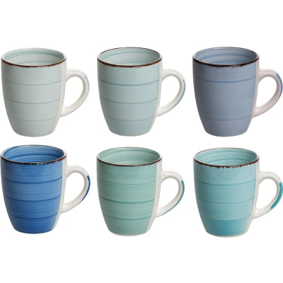 Afbeelding van Studio Tavola Mokken Ocean Blue 350 ml 6 stuks