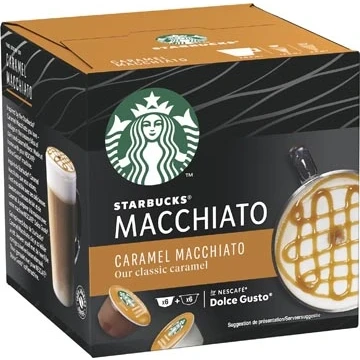 Afbeelding van 3 stuks Starbucks Caramel Macchiato 12 DG cups 390 g