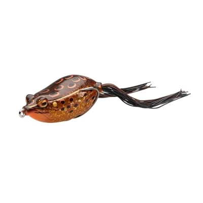 Afbeelding van Savage Gear Hop Walker Frog Floating Green Leopard 5.5cm 15g Softbait Geel