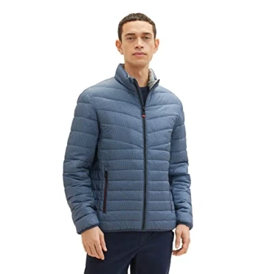 Afbeelding van TOM TAILOR Uomini Jas 1034033, 30958 Navy Grey Minimal Design, S