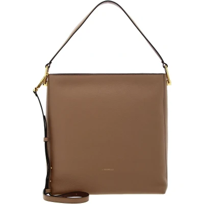 Afbeelding van COCCINELLE Leren Handtas Schoudertas Liya Handbag Toasted / Brule Beige