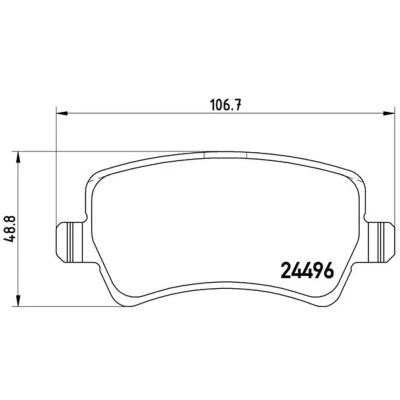 Afbeelding van Brembo Remblokset P 24 078