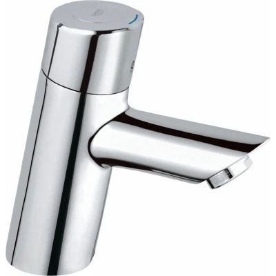 Afbeelding van Grohe feel toiletkraan xs size eengreeps 1 gats bovendeel keramisch 139mm hoogte 100mm voorsprong uitloop vast chroom 32274000