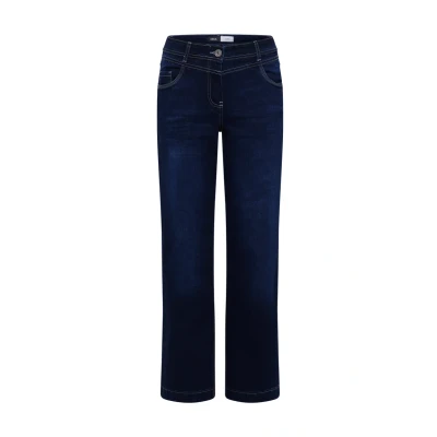 Afbeelding van Cecil WIDE Straight leg jeans, Dames, Maat: 32x32, Blau