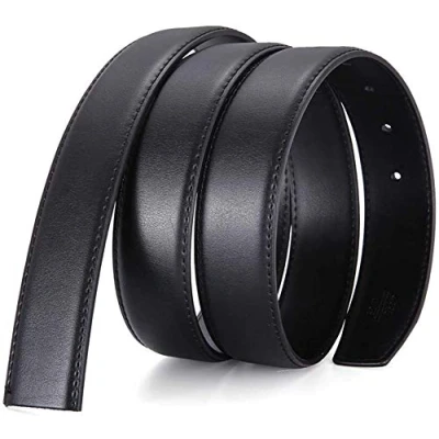 Afbeelding van Nelbons Leren riem voor heren zonder gesp, ALLEEN 3.0/3.2/3.5/3.8 cm (4size) breed, vervangende riem.., Taille 44, Width3.0CM