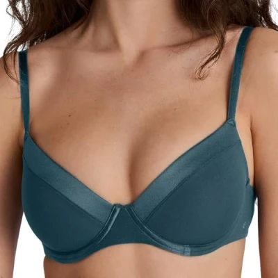 Afbeelding van Calida CATE Tshirt BH, Dames, Maat: 80C, Deep dive petrol