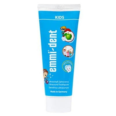 Afbeelding van emmi dent Ultrasone tandpasta &quot;Kids&quot;, kindertandpasta met appelsmaak, ideaal voor gevoelige tanden en tandvlees, vrij van microplastics nanomaterialen, veganistisch glutenvrij, 1 x 75 ml