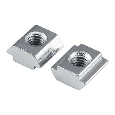Afbeelding van 50 Stuks M4 Glijdende T Moeren, Europese Standaard Koolstofstaal Vernikkelen Oppervlak Voor Aluminium Profiel (EU20 M4)