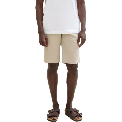 Afbeelding van TOM Tailor Shorts, Heren, Maat: 38, Beige structure print