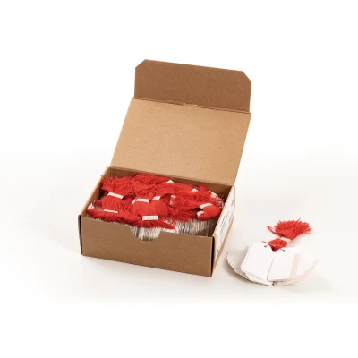 Afbeelding van Herma Hanglabel 32x50 mm met draad rood 1000 st.