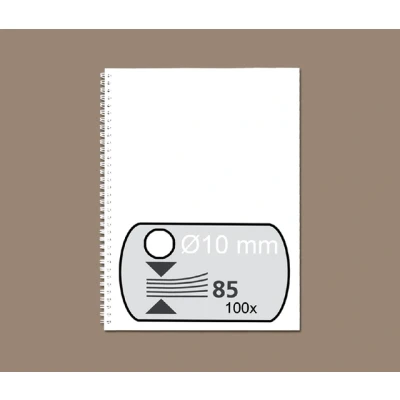 Afbeelding van Draadrug Fellowes 10mm 34 rings A4 wit 100stuks
