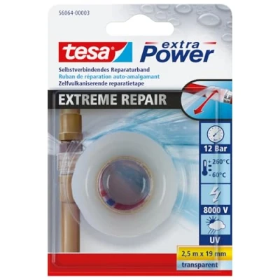 Afbeelding van tesa EXTREME REPAIR 56064 00003 00 Reparatietape extra Power Transparant (l x b) 2.5 m 19 mm 1 stuk(s)