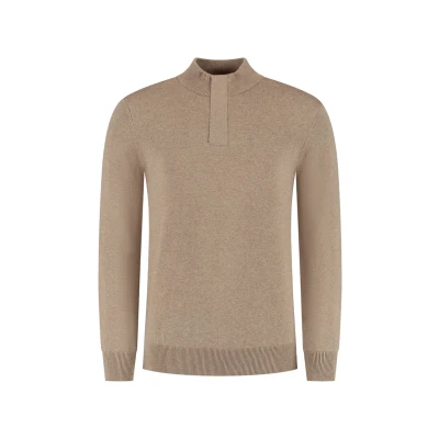 Afbeelding van Regular fit Half Zip Knitwear Beige S