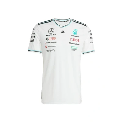 Afbeelding van adidas Performance MERCEDES AMG PETRONAS FORMULA ONE TEAM DRIVER SHIRT AUTHENTIC Heren Wit XS