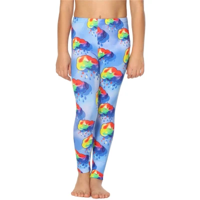Afbeelding van Merry Style Meisjes Lange Legging van Katoenen Vrijetijdsbroek Sport MS MS10 337 LE new Blauw/Wolken 140