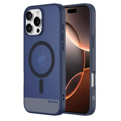 Afbeelding van Apple iPhone 16 Pro Max MagSafe Hoesje Gerecycled kunststof Incase Hardcase/Backcover Donkerblauw Telefoonhoesje Shockproof/Valbescherming