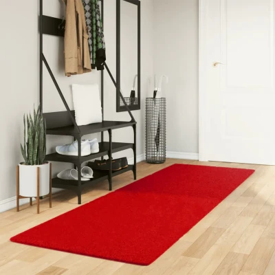 Afbeelding van Vloerkleed OVIEDO laagpolig 80x250 cm rood