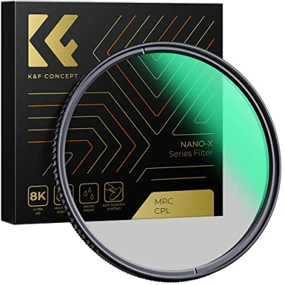 Afbeelding van K&amp;F Concept Nano X Series polarisatiefilter 86mm CPL filter MRC met 28x coating