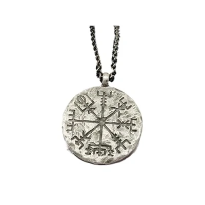 Afbeelding van Mei&#039;s Viking The Amulet ketting mannen / sieraad Stainless Steel 316L Roestvrij Staal Chirurgisch 50 cm zwart