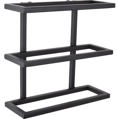 Afbeelding van LOFT42 Pinot Wandwijnrek 3 flessen Metaal Zwart 26x27x11