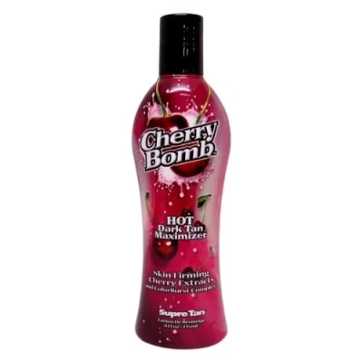 Afbeelding van Supre Tan Cherry Bomb Hot Dark bruiningsactivator met verstevigende kersenextracten, zeer donker