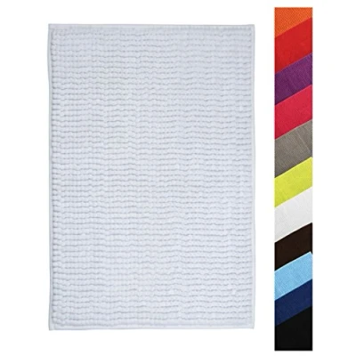 Afbeelding van MSV Badkamerkleed/badmat voor op de vloer ivoor wit 60 x 90 cm Microvezel Badmatjes