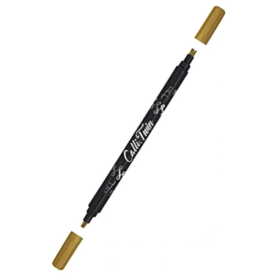 Afbeelding van ONLINE Calli.Twin Pen met dubbele tip, contour en kalligrafie punt, handbelettering brush pennen in verschillende kleuren, kleurrijke bullet journal voor kalligrafie, aquarel, kleur:
