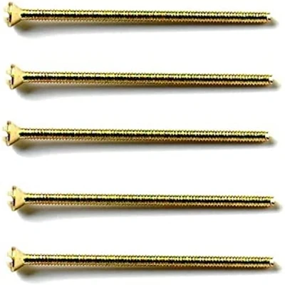 Afbeelding van Bulk Hardware BH03953 M3,5 x 75 mm galvanisch messingde schroef voor elektrisch stopcontact (20 delig), wit, stuk