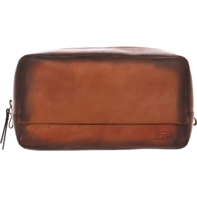 Afbeelding van JOST Toilettas Randers Etui Cognac Bruine