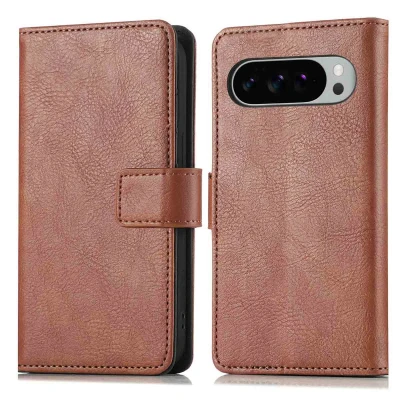 Afbeelding van Google Pixel 10 Pro XL Hoesje Kunstleder imoshion Bookcase Bruin Telefoonhoesje