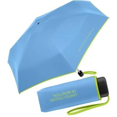 Afbeelding van Benetton Ultra Mini Flat Solid Zakparaplu, All Aboard, 88 cm, Vibrant, modern
