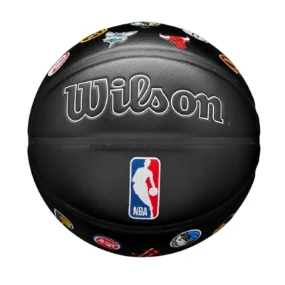 Afbeelding van Wilson NBA All Team Premiere Ball, Unisex, Zwart, basketbal, maat: 7