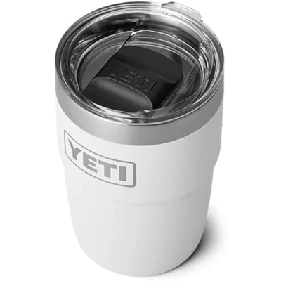 Afbeelding van YETI Rambler Cup, Vacuum Insulated Stainless Steel Stackable Cup with Magslider Lid, White, 8 oz (237 ml)
