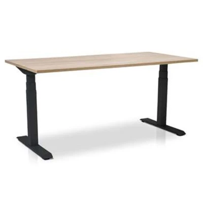 Afbeelding van MRC PRO L 2.0 elektrisch ARBO zit sta bureau 160x80 midden eiken