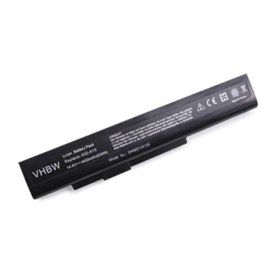 Afbeelding van vhbw 1 x accu compatibel met Medion Erazer MD97768, MD97744, MD97886, MD97874, MD97958, MD97889 Notebook (4400 mAh, 14,4 V, Li Ion)