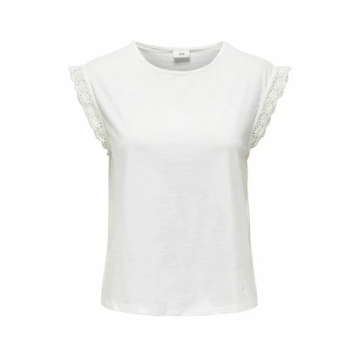 Afbeelding van JDY Normal Geschnitten HALS Tshirt basic, Dames, Maat: Small, Cloud dancer