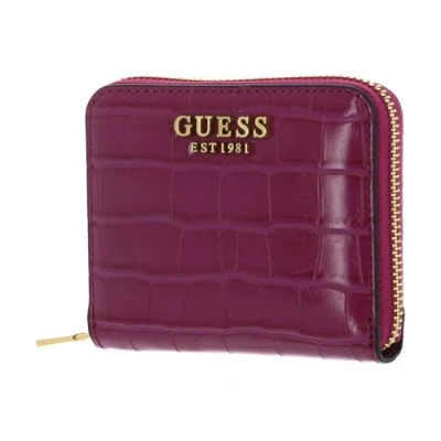 Afbeelding van GUESS Laurel SLG Small Zip Around Wallet Boysenberry, boysenberry