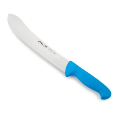 Afbeelding van Arcos Serie 2900 Slagermes Steakmes Blade Nitrum Roestvrij Staal 10&quot; Handvat Polypropyleen Blauwe Kleur