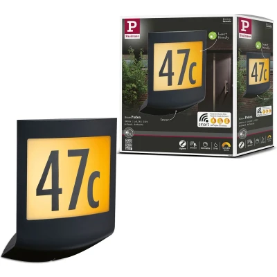 Afbeelding van Paulmann 94509 LED buitenverlichting Smart Home Zigbee huisnummerverlichting Padea IP44 schemer /bewegingssensor Tunable Warm 10W Outdoor 2200 3000K