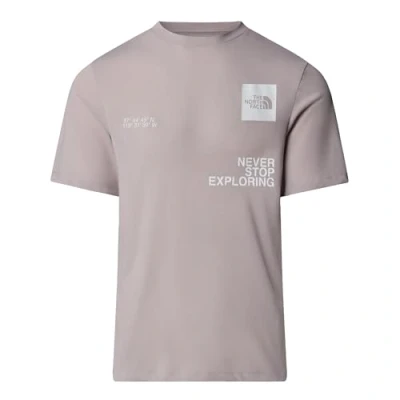 Afbeelding van The North Face Mountain Foundation Coordinates TEE Sport Tshirt, Heren, Maat: Small, Moonstone grey