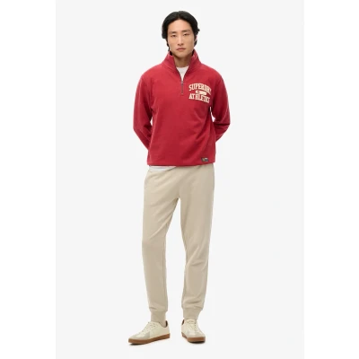 Afbeelding van Essential Joggingbroek met Logo en Licht Geborstelde Voering Beige Grootte: XL