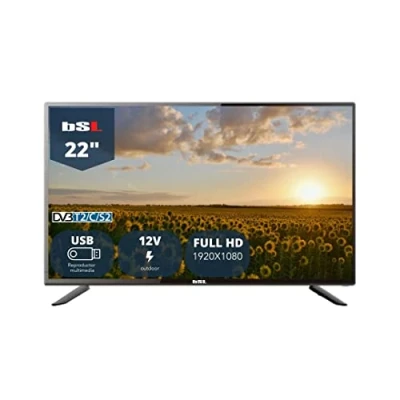 Afbeelding van TV 22 inch BSL 22112V Full HD LED USB multimedia speler Triple Tuner DVBT2/S2/C HDMI 1920 x 1080 Energie efficiëntieklasse F Stroomvoorziening 12 V en 220
