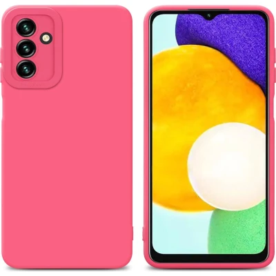 Afbeelding van Cadorabo Hoesje geschikt voor Samsung Galaxy A13 5G in FLUID ROOD Beschermhoes TPU silicone Cover Case